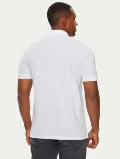 Polo Dereso222 50466202 Bianco Slim Fit
