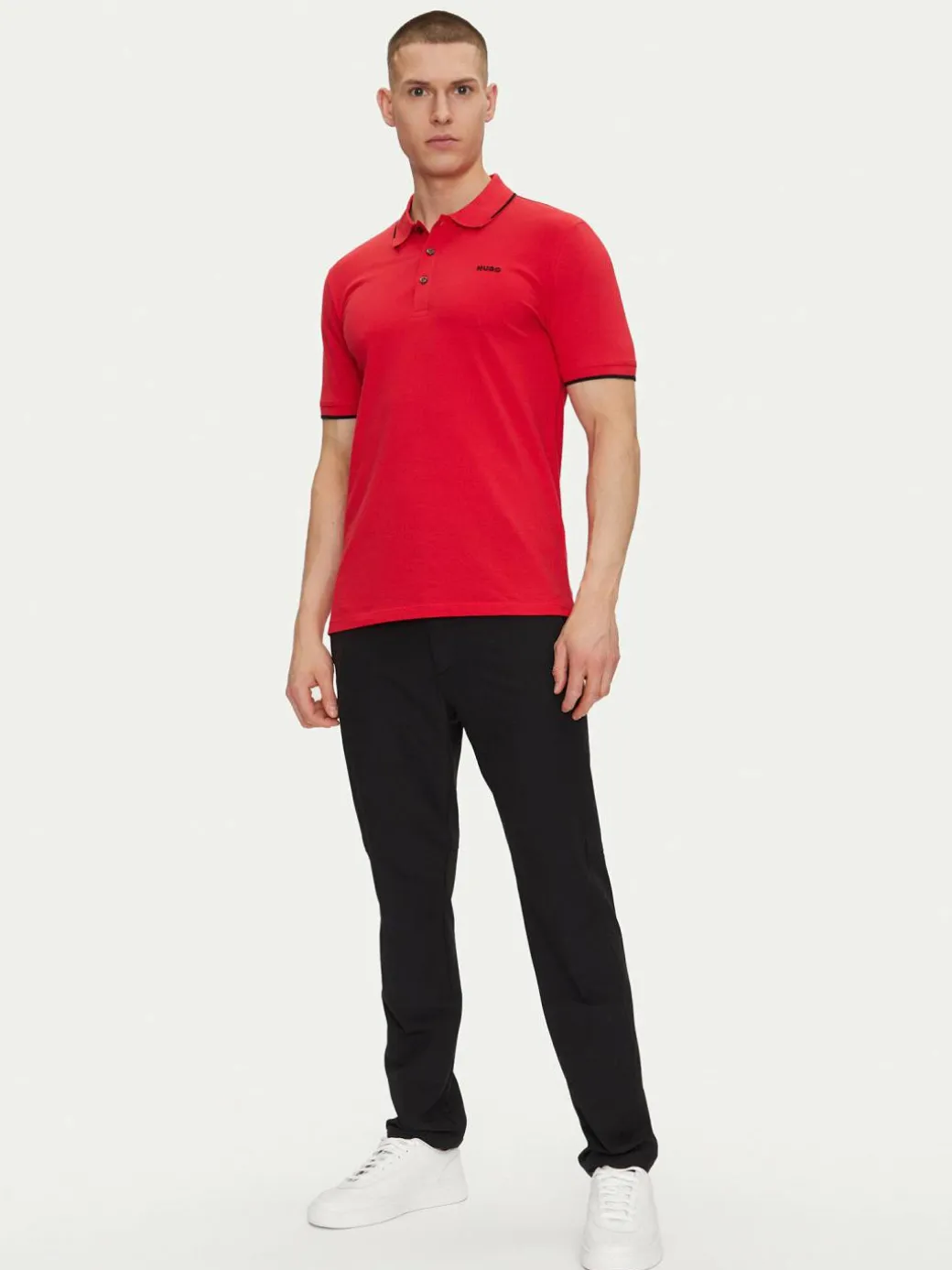 Polo Dinoso222 50467344 Rosso Slim Fit