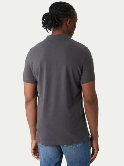 Polo DM0DM20676 Grigio Slim Fit