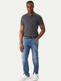 Polo DM0DM20676 Grigio Slim Fit
