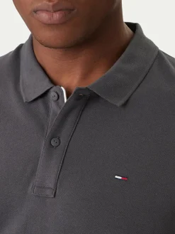 Polo DM0DM20676 Grigio Slim Fit