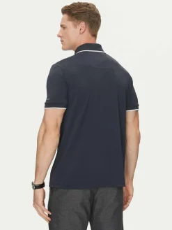 Polo 4GHP07 6141A Blu scuro Regular Fit