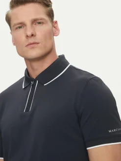 Polo 4GHP07 6141A Blu scuro Regular Fit