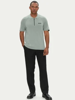 Polo K_Perform-Max_Pl 50537146 Verde Slim Fit