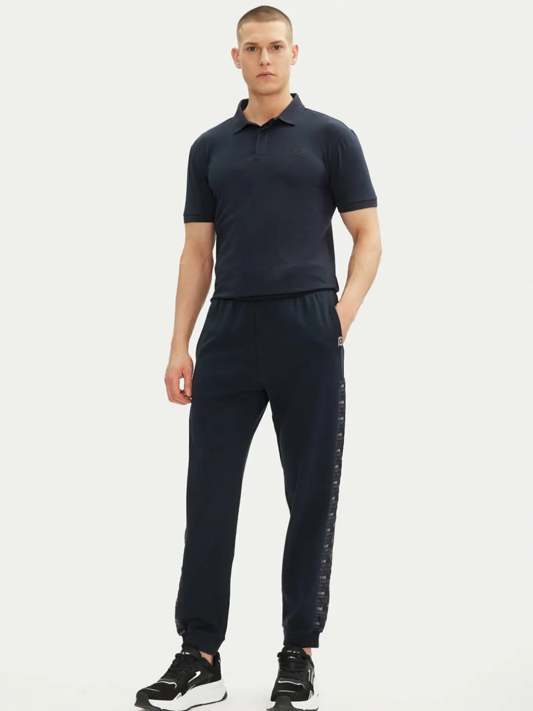 Polo 7M000228 AF10373 UB102 Blu scuro Regular Fit