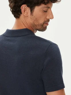 Polo MUP3709 Blu scuro Regular Fit