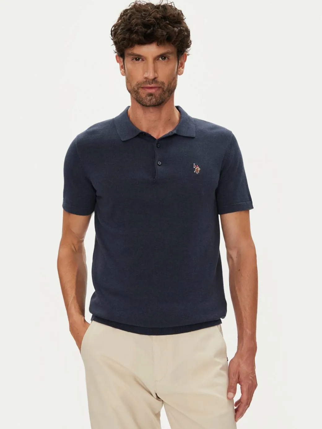 Polo MUP3709 Blu scuro Regular Fit