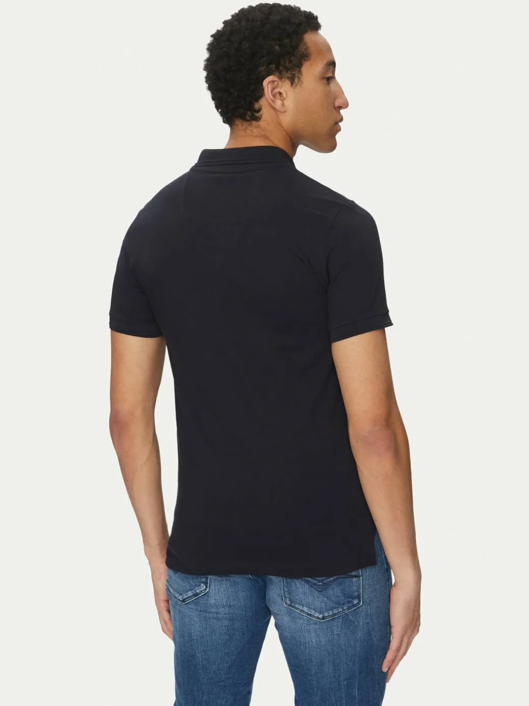 Polo M5510W T3236 F1624 Blu scuro Regular Fit