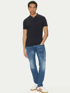 Polo M5510W T3236 F1624 Blu scuro Regular Fit