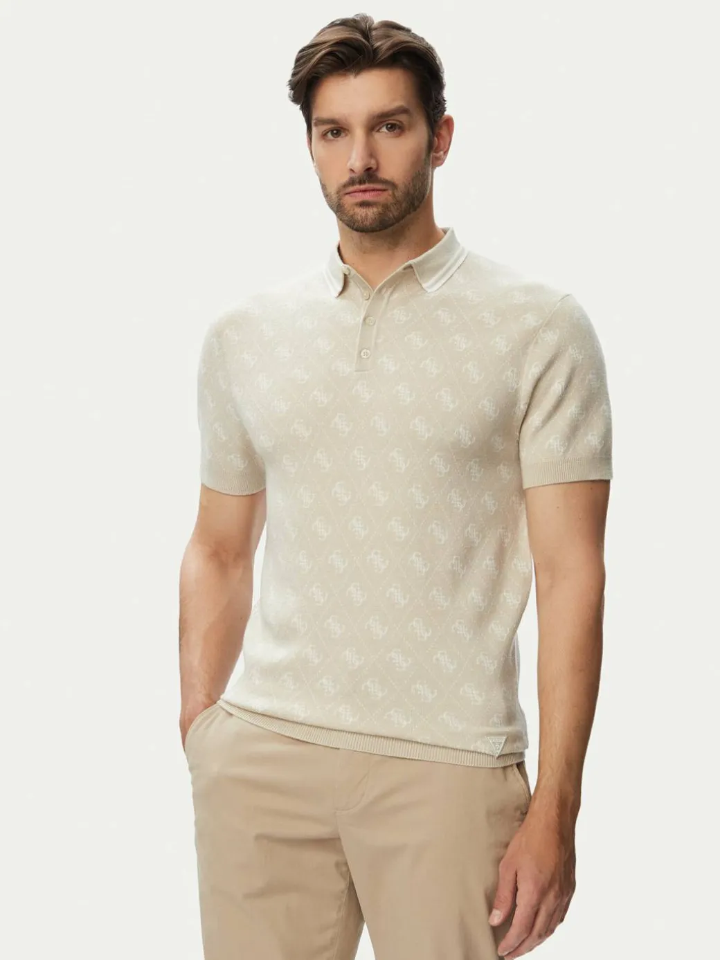 Polo M6YR10 Z0915 Beige Regular Fit