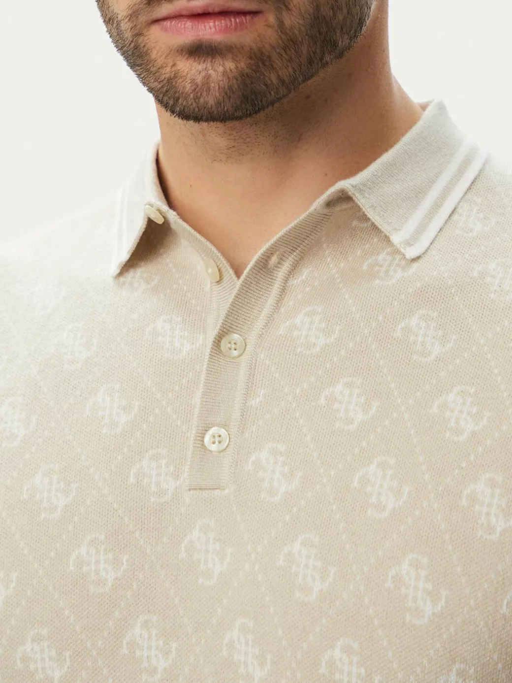 Polo M6YR10 Z0915 Beige Regular Fit