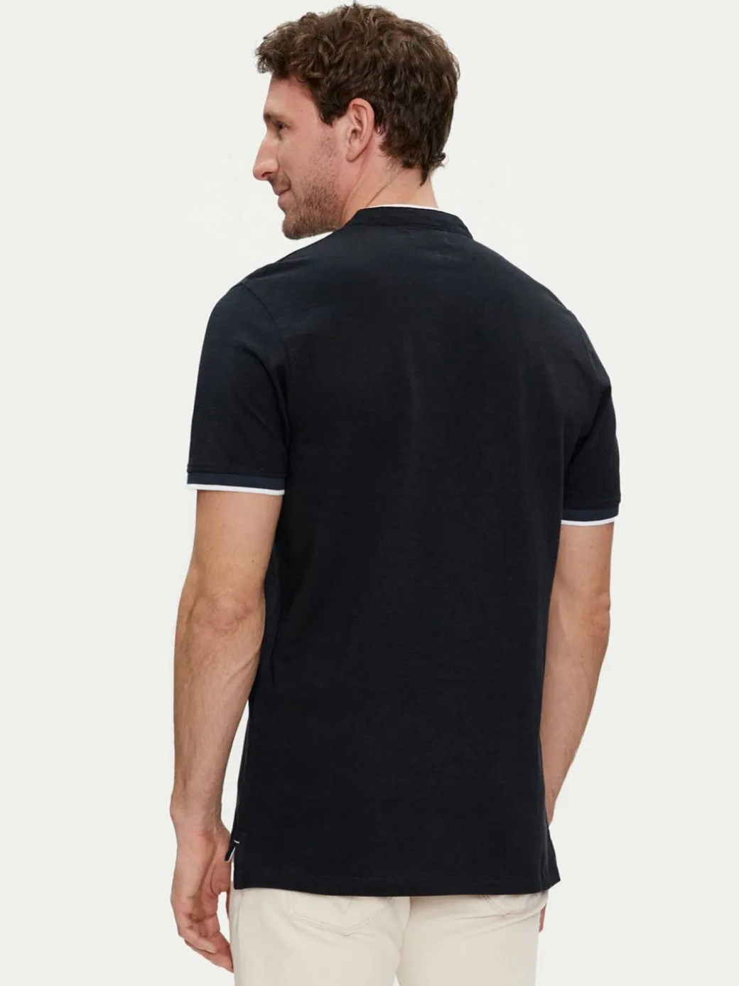Polo Paulos 12199711 Blu scuro Slim Fit