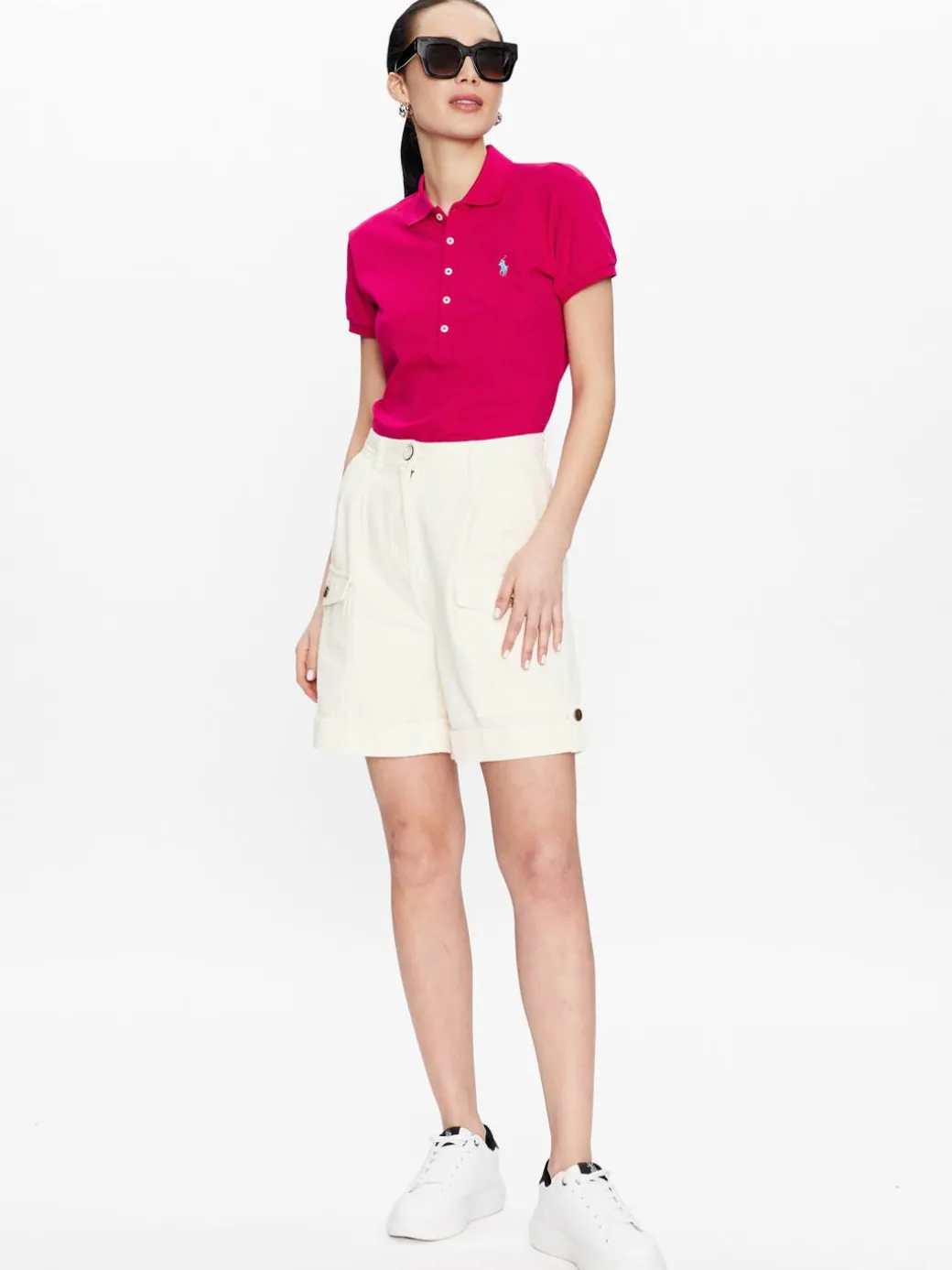 Polo 211870245034 Rosa Slim Fit