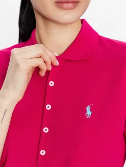 Polo 211870245034 Rosa Slim Fit