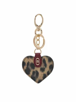Portachiavi Heart Key Ring AF5207 E0419 09155 Marrone