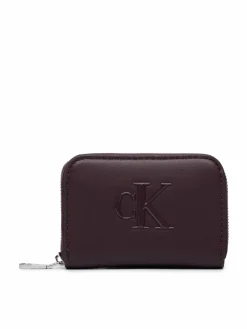 Portafoglio Bold Ck Medium Zip Around LV04F1154G Bordeaux