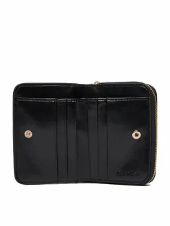Portafoglio Ck Croc Medium Flap Zip Around LV04F1095G Nero