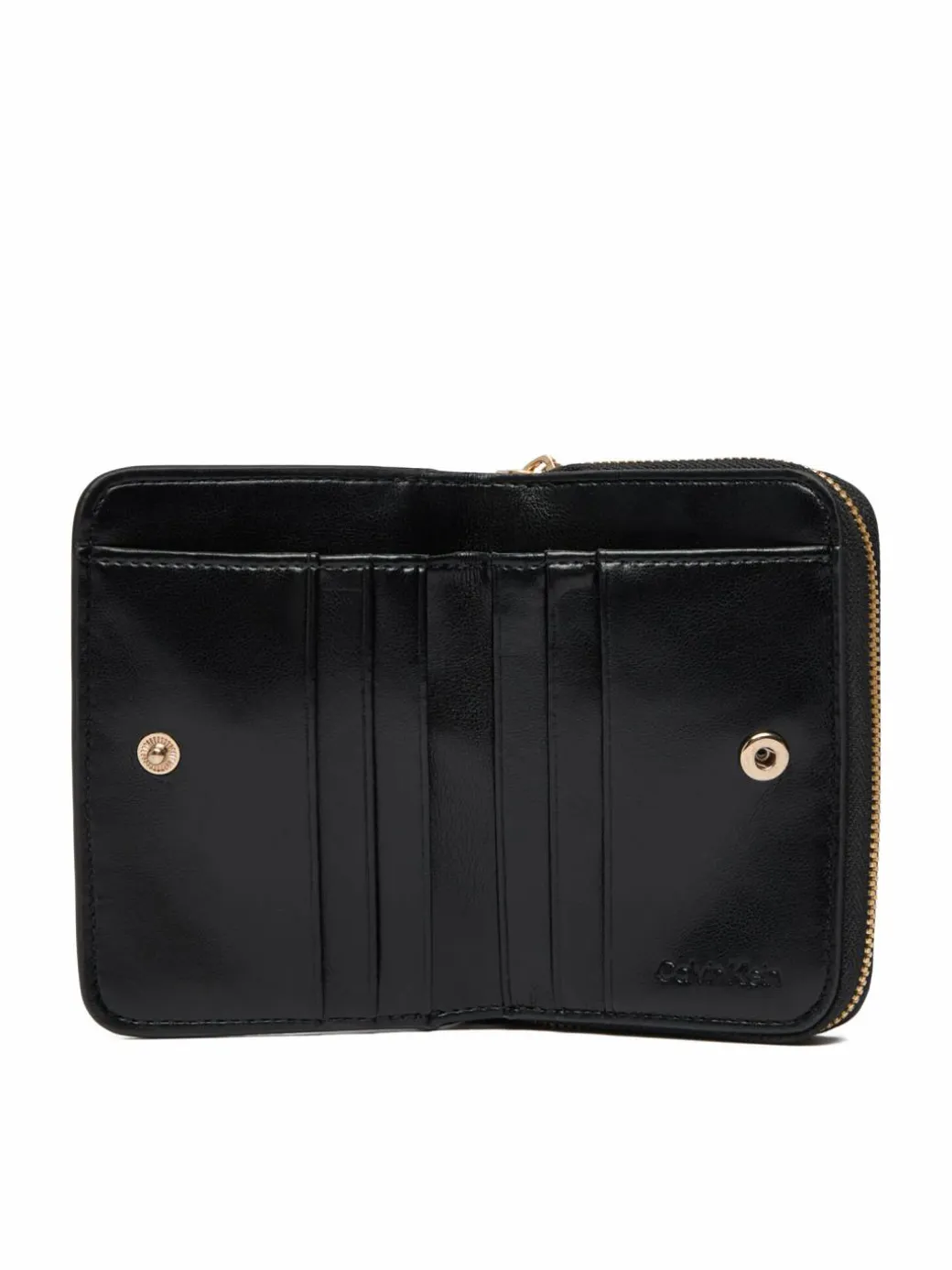 Portafoglio Ck Croc Medium Flap Zip Around LV04F1095G Nero