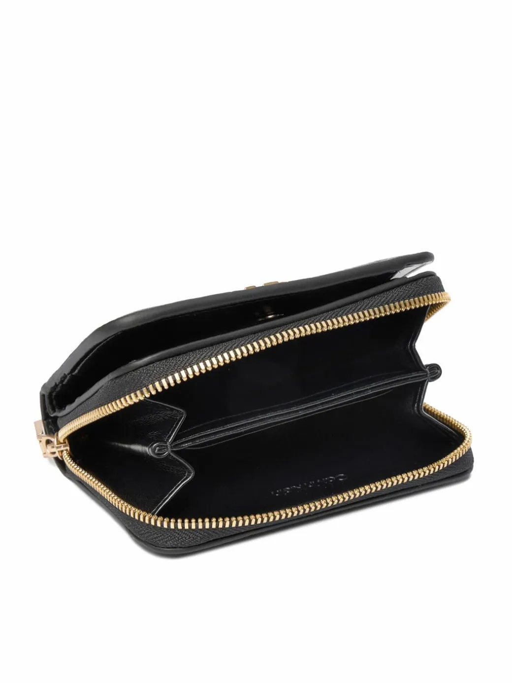 Portafoglio Ck Croc Medium Flap Zip Around LV04F1095G Nero