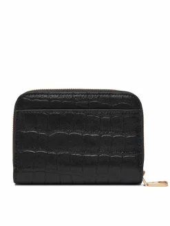 Portafoglio Ck Croc Medium Flap Zip Around LV04F1095G Nero