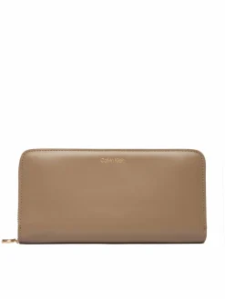 Portafoglio Ck Large Zip Around LV04F1093G Beige