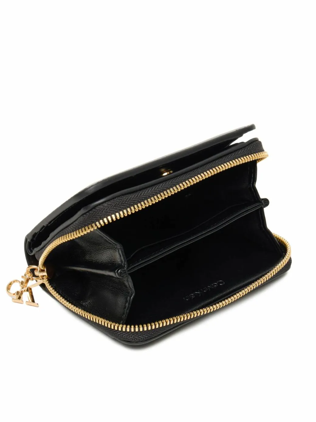 Portafoglio Ck Medium Flap Zip Around LV04F1075G Nero