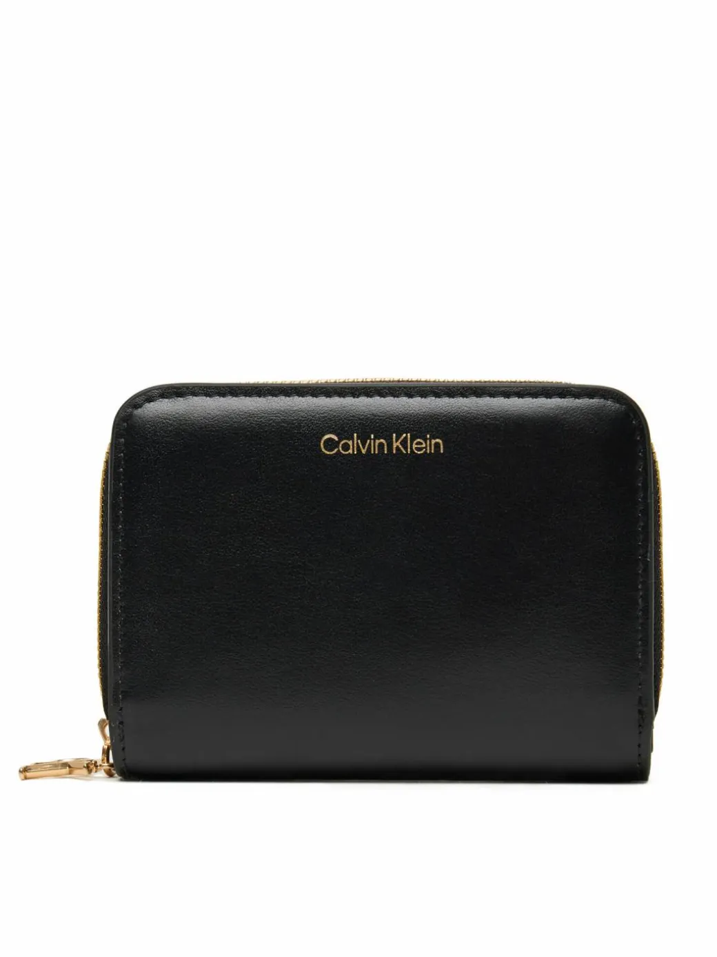 Portafoglio Ck Medium Flap Zip Around LV04F1075G Nero