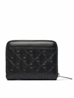 Portafoglio Emblem Aop Embossed Zip Around LV04F1081G Nero