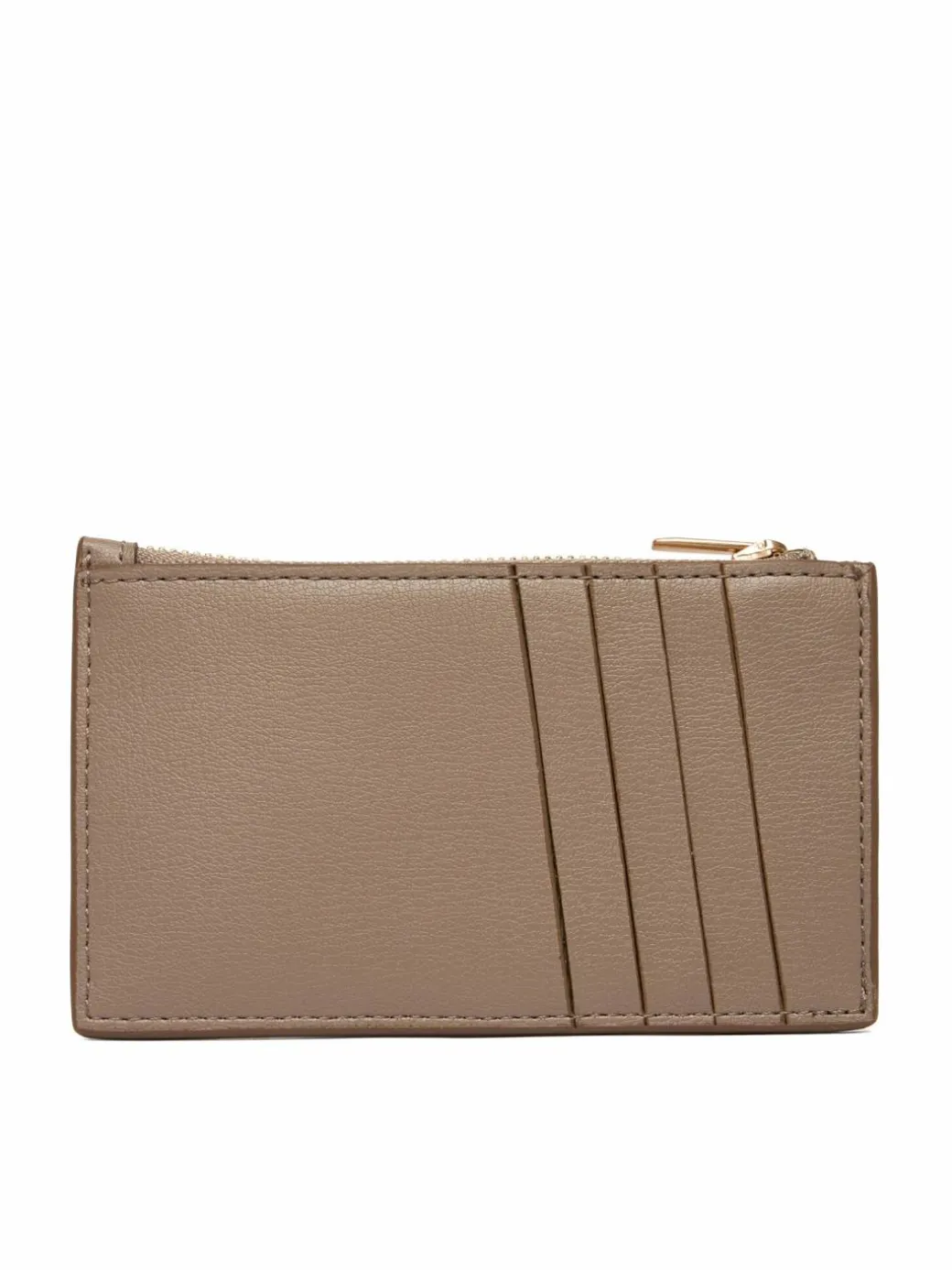 Portafoglio Foil Logo Top Zip Cardcase LV04F1090G Beige
