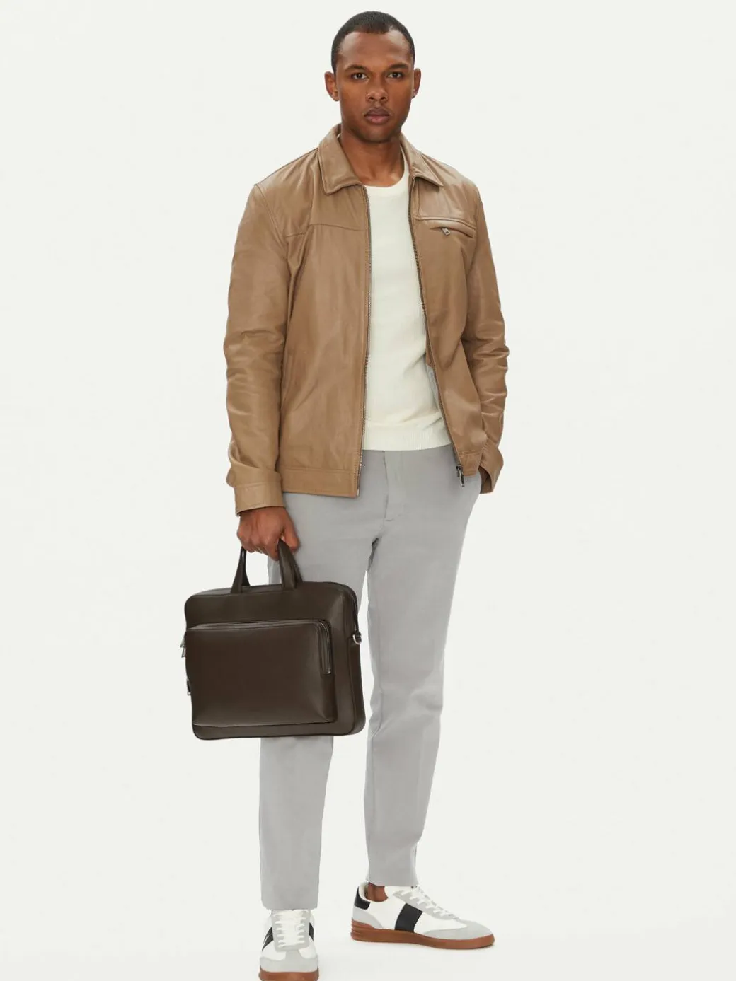 Porta PC Micro Pebble Slim Briefcase 36 LV04D3012G Marrone