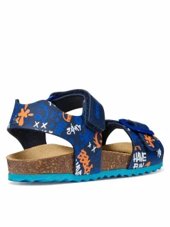 Sandali J Ghita Boy J028LB 06A54 C0693 D Blu scuro