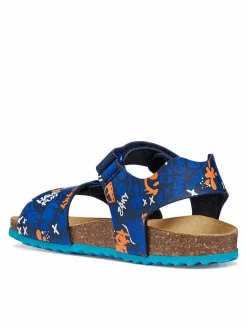 Sandali J Ghita Boy J028LB 06A54 C0693 M Blu scuro