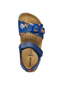 Sandali J Ghita Boy J028LB 06A54 C0693 M Blu scuro