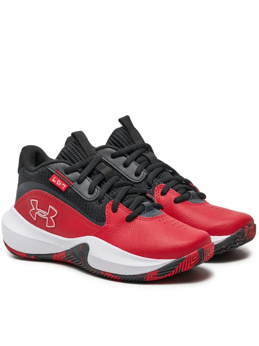 Scarpe da basket Grade School UA Lockdown 7 3028513 Rosso