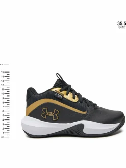 Scarpe da basket Grade School UA Lockdown 7 3028513 Nero