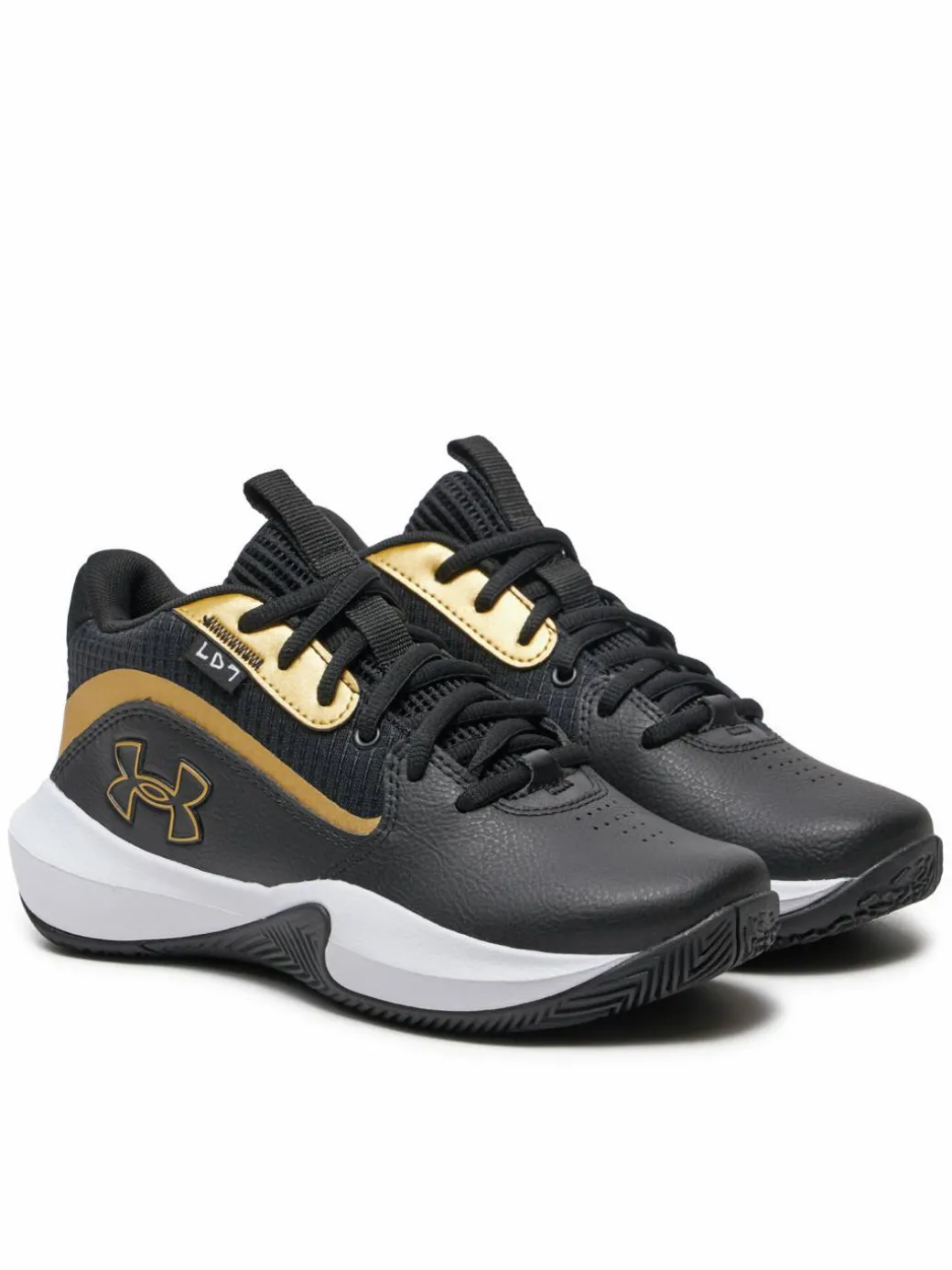 Scarpe da basket Grade School UA Lockdown 7 3028513 Nero