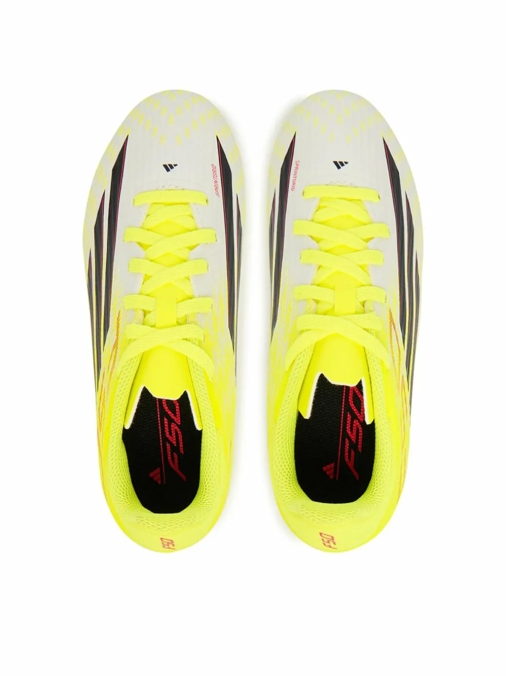 Scarpe da calcio F50 League Firm Ground / Multi Ground JR9014 Giallo