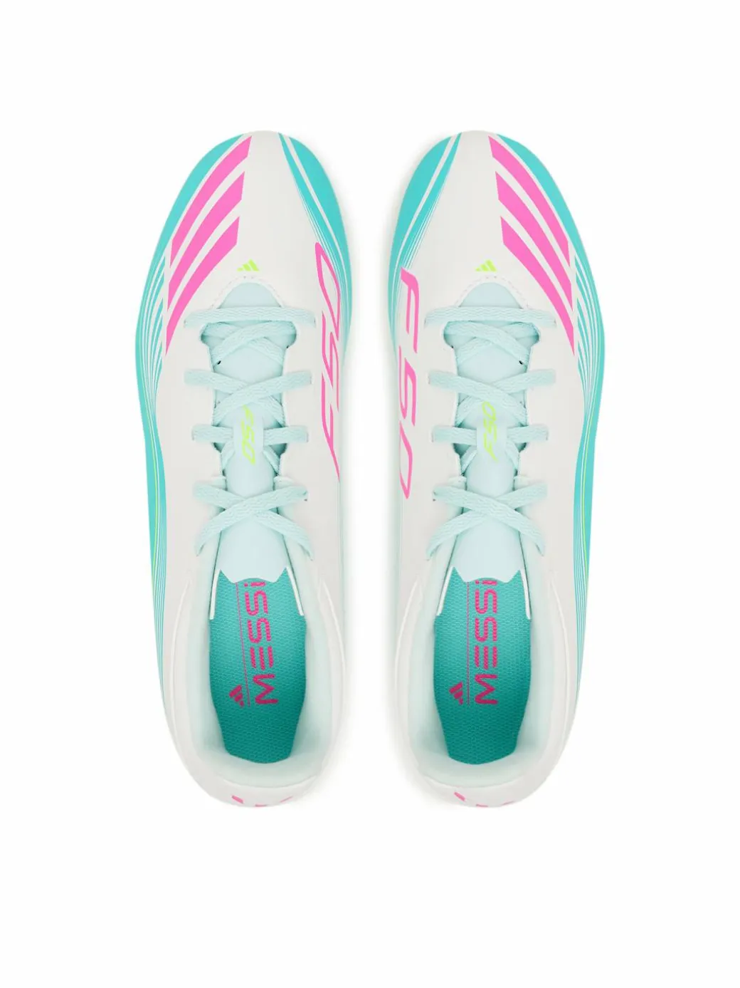 Scarpe da calcio F50 Messi Club Fg/Mg JQ0946 Turchese