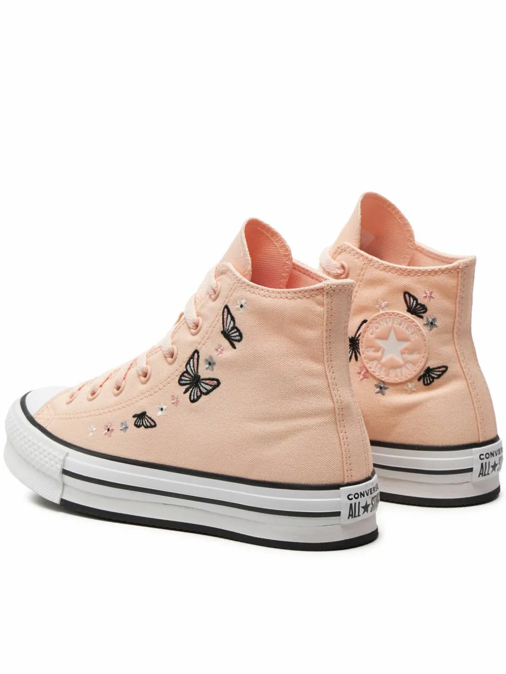 Scarpe da ginnastica Chuck Taylor All Star Eva Lift Butterflies A07355C Rosa
