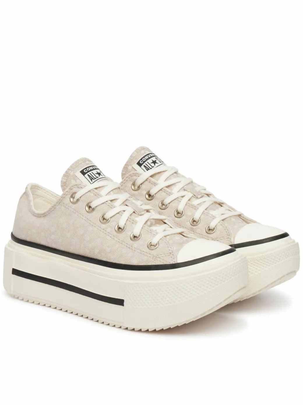 Scarpe da ginnastica Chuck Taylor All Star Lift Double Stack Platform Deer A17884C Beige