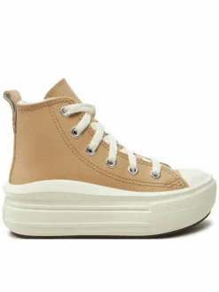 Scarpe da ginnastica Chuck Taylor All Star Move Platform Leather A09262C Beige