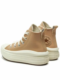 Scarpe da ginnastica Chuck Taylor All Star Move Platform Leather A09262C Beige