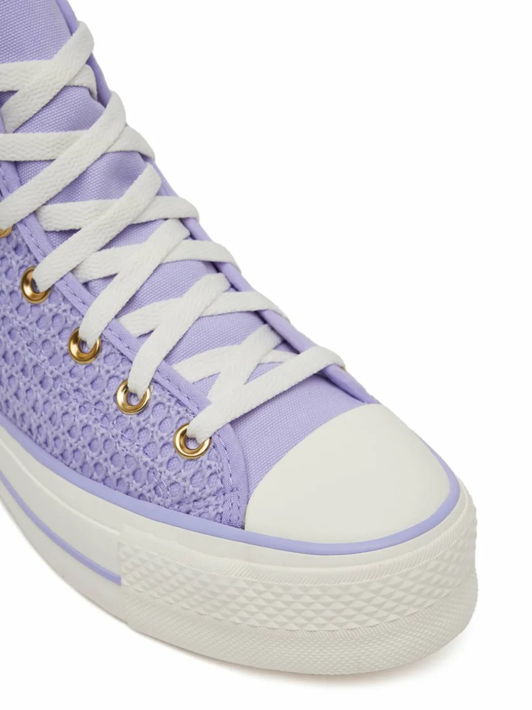 Scarpe da ginnastica Chuck Taylor All Star Lift Platform Knit Kadın Mor A13644C Viola