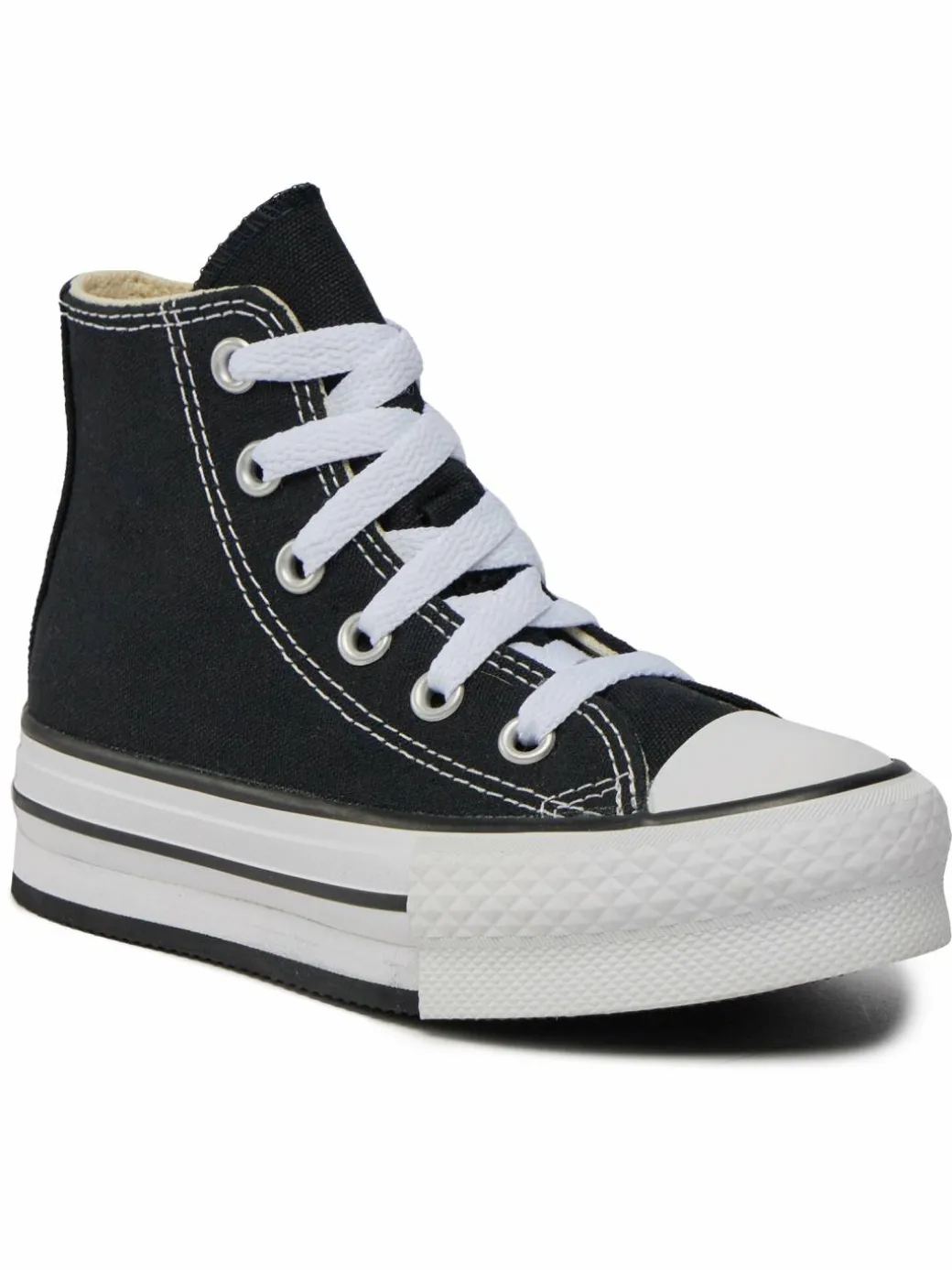 Scarpe da ginnastica Chuck Taylor All Star Lift Platform High Top Little Kids 372859C Nero