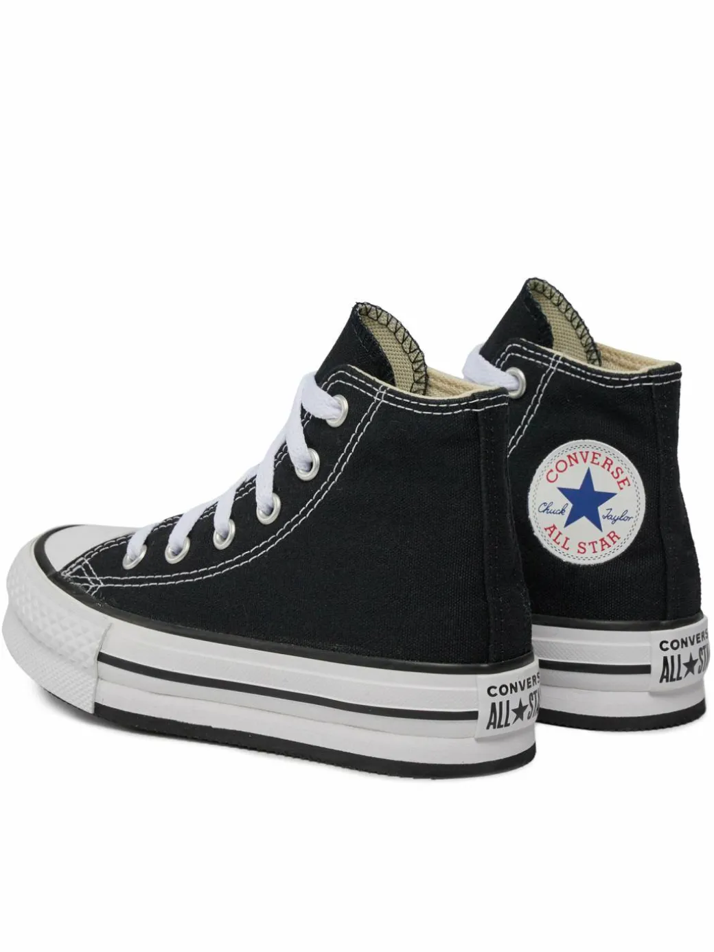 Scarpe da ginnastica Chuck Taylor All Star Lift Platform High Top Little Kids 372859C Nero