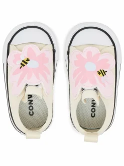 Scarpe da ginnastica Chuck Taylor All Star One Strap Embroidered Floral Easy On A13452C Écru