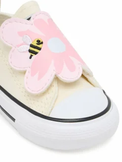 Scarpe da ginnastica Chuck Taylor All Star One Strap Embroidered Floral Easy On A13452C Écru