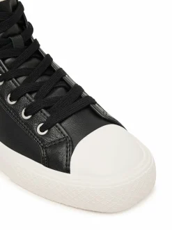 Scarpe da ginnastica Vulc Lace Up Hightop Lth HW0HW03076 Nero