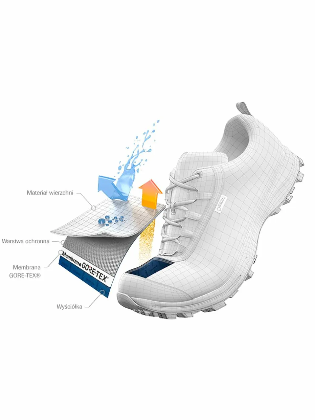 Scarpe da trekking Ws Wildfire Edge Gtx GORE-TEX 61376-3965 Blu scuro