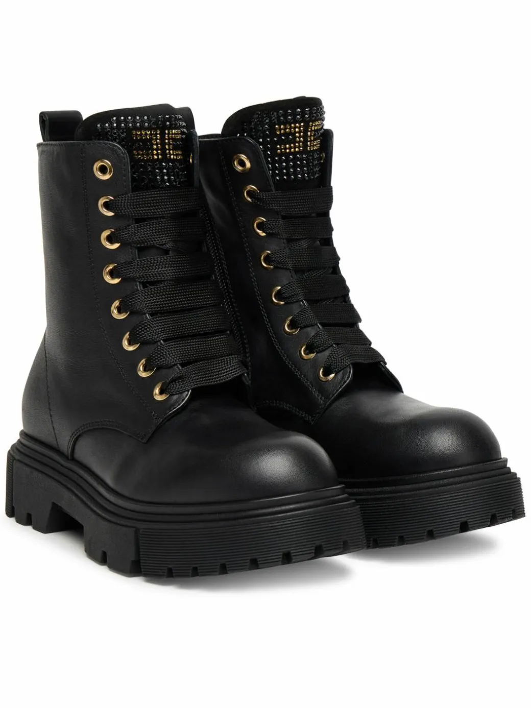 Scarponcini Lace-Up Bootie F4A5-E0411-1251 S Nero